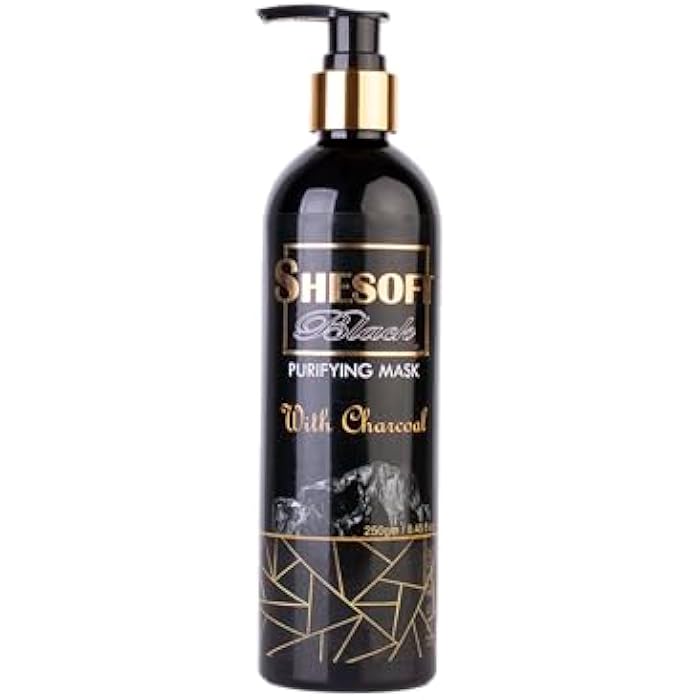 Shesoft Black Purifying Hair Conditioner with Charcoal, 250ml - Image 1